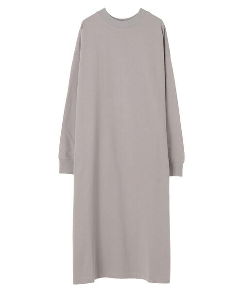 AMERICAN HOLIC(アメリカンホリック)の「オーバーサイズミニ裏毛ワンピース(ワンピース・レディース・チャコールグレー/ライトベージュ/ライトグレー/ミント・FREE)」の3枚目の写真