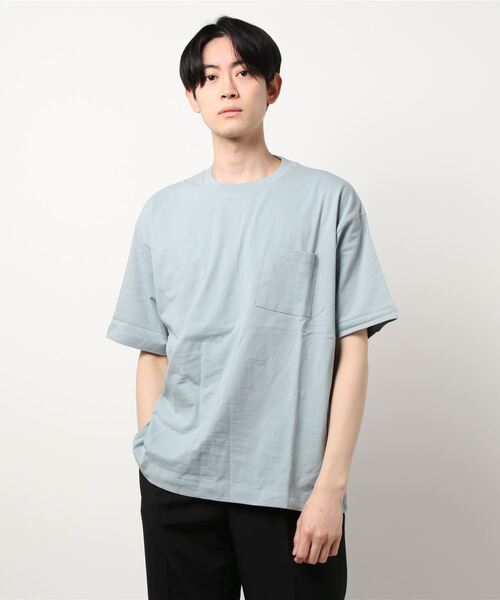 ACE SHOP（エースショップ）の「USA天竺パックT/半袖（Tシャツ/カットソー・メンズ・ブラック/ホワイト×グリーン/ホワイト×ブルー/ホワイト×ライトグレー/ブラック×ブルー/ホワイト×ピンク/ブラック×グリーン/ホワイト×ブラック/ブラック×グレー・FREE）」の10枚目の写真