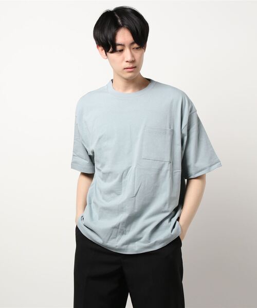 ACE SHOP（エースショップ）の「USA天竺パックT/半袖（Tシャツ/カットソー・メンズ・ブラック/ホワイト×グリーン/ホワイト×ブルー/ホワイト×ライトグレー/ブラック×ブルー/ホワイト×ピンク/ブラック×グリーン/ホワイト×ブラック/ブラック×グレー・FREE）」の18枚目の写真