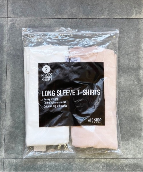 ACE SHOP（エースショップ）の「USA天竺パックT/半袖（Tシャツ/カットソー・メンズ・ブラック/ホワイト×グリーン/ホワイト×ブルー/ホワイト×ライトグレー/ブラック×ブルー/ホワイト×ピンク/ブラック×グリーン/ホワイト×ブラック/ブラック×グレー・FREE）」の5枚目の写真