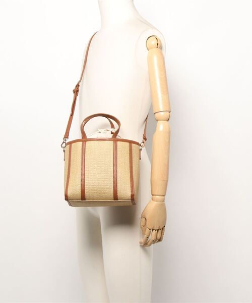 COEL（コエル）の「雑材スモールバッグ（ショルダーバッグ・レディース・ベージュ/ブラウン・FREE）」の5枚目の写真