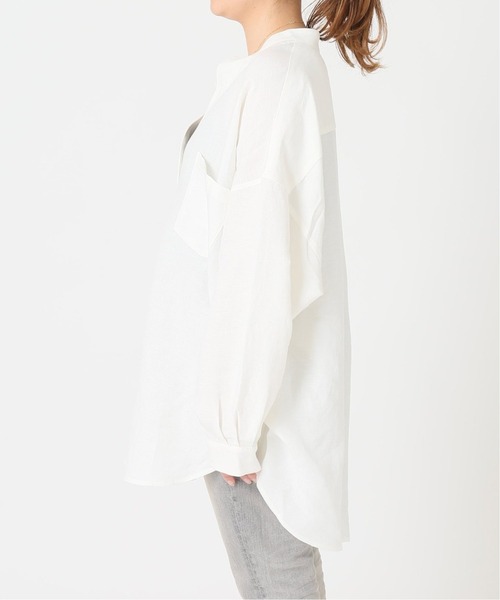 JOURNAL STANDARD（ジャーナルスタンダード）の「スタンドプルオーバーシャツ◆2（シャツ/ブラウス・レディース・ナチュラル/ホワイト/イエロー系その他・FREE）」の5枚目の写真