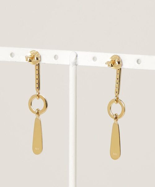 JACK & MARIE（ジャックアンドマリー）の「TEMPLE OF THE SUN VEGA EARRINGS GOLD (テンプルオブザサン )(ブルー)(TS508E-GVCBPL)（ピアス（両耳用）・レディース・ブルー・ONE SIZE）」の2枚目の写真