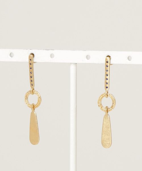 JACK & MARIE（ジャックアンドマリー）の「TEMPLE OF THE SUN VEGA EARRINGS GOLD (テンプルオブザサン )(ブルー)(TS508E-GVCBPL)（ピアス（両耳用）・レディース・ブルー・ONE SIZE）」の8枚目の写真