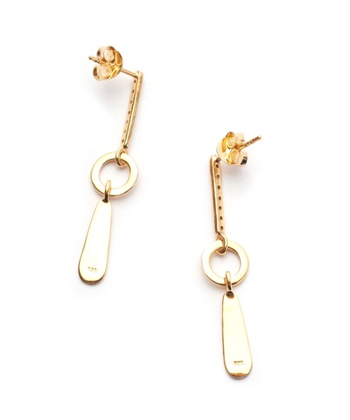 JACK & MARIE（ジャックアンドマリー）の「TEMPLE OF THE SUN VEGA EARRINGS GOLD (テンプルオブザサン )(ブルー)(TS508E-GVCBPL)（ピアス（両耳用）・レディース・ブルー・ONE SIZE）」の6枚目の写真