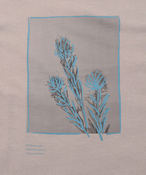 BEAMS LIGHTS（ビームスライツ）の「BEAMS LIGHTS / フラワーフォト プリント Tシャツ（Tシャツ/カットソー・メンズ・ホワイト/グレー/ブラウン系その他2/グレー系その他/ホワイト系その他2/オリーブ・SMALL/MEDIUM/LARGE）」の15枚目の写真