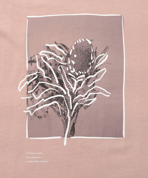 BEAMS LIGHTS（ビームスライツ）の「BEAMS LIGHTS / フラワーフォト プリント Tシャツ（Tシャツ/カットソー・メンズ・ホワイト/グレー/ブラウン系その他2/グレー系その他/ホワイト系その他2/オリーブ・SMALL/MEDIUM/LARGE）」の11枚目の写真