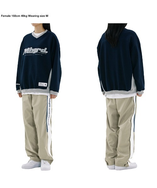 MAHAGRID（マハグリッド）の「【mahagrid】SIDELINE FULL ZIP WARM UP PANT / マハグリッド サイドライン フル ジップ ウォーム アップ パンツ（その他パンツ・メンズ・ネイビー/カーキ・MEDIUM/LARGE）」の9枚目の写真