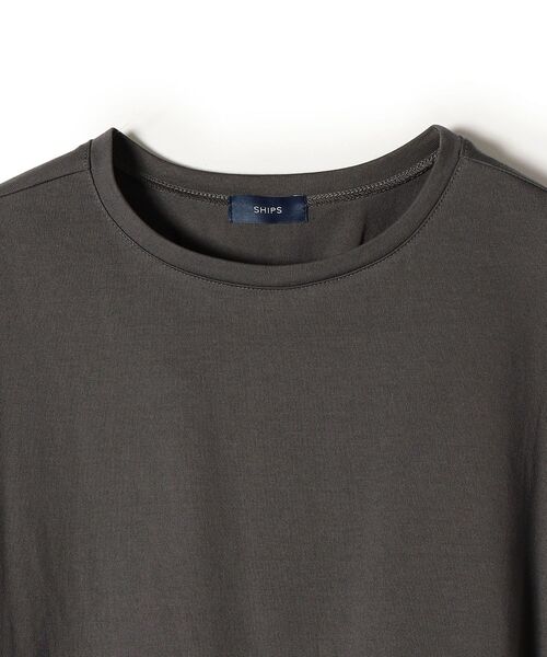 SHIPS(シップス)の「【WEB限定】バックタックデザインTEE◇(Tシャツ/カットソー・レディース・ホワイト/ブラック/オリーブ/ダークグレー・ONE SIZE)」の8枚目の写真