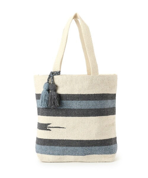 SHOO・LA・RUE（シューラルー）の「◆【インド綿】縦長トート（トートバッグ・レディース・ブルー系3/パープル系5/イエロー系3・00）」の2枚目の写真