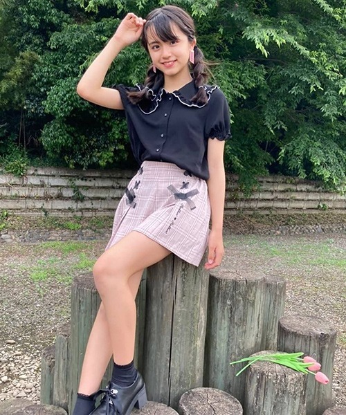 極美品✨BURBERRY キュロット ショートパンツ ピンクチェック 2071B197-1CBF-47F4-BA7D-