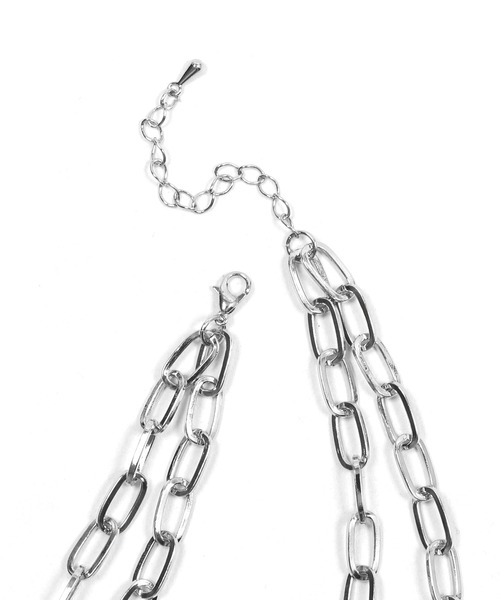 Figments（フィグメンツ）の「ダブルチェーンチャームネックレス（ネックレス・レディース・シルバー・FREE）」の5枚目の写真