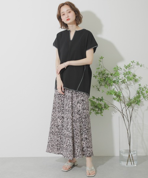 SENSE OF PLACE by URBAN RESEARCH(センスオブプレイスバイアーバンリサーチ)の「プリントナローマーメイドスカート(スカート・レディース・ブラック系その他/グレー系その他/ベージュ系その他・ONE)」の16枚目の写真