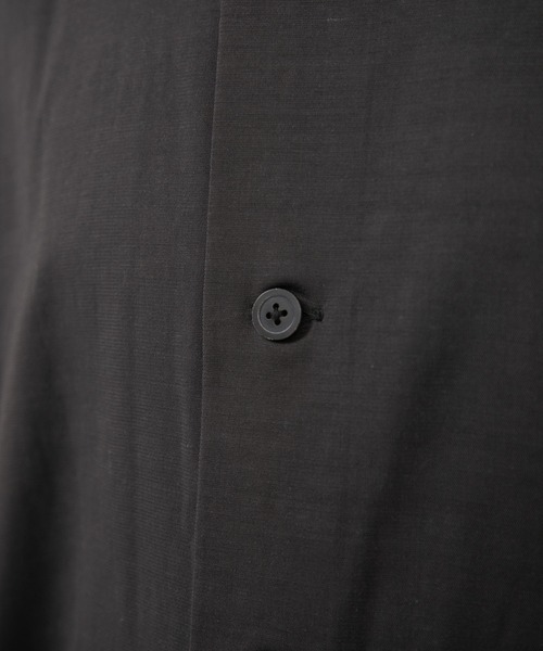 08sircus（ゼロエイトサーカス）の「【08sircus】Vis/Li Stretch over shirt（シャツ/ブラウス・メンズ・ベージュ/ブラック・4/5/6）」の15枚目の写真