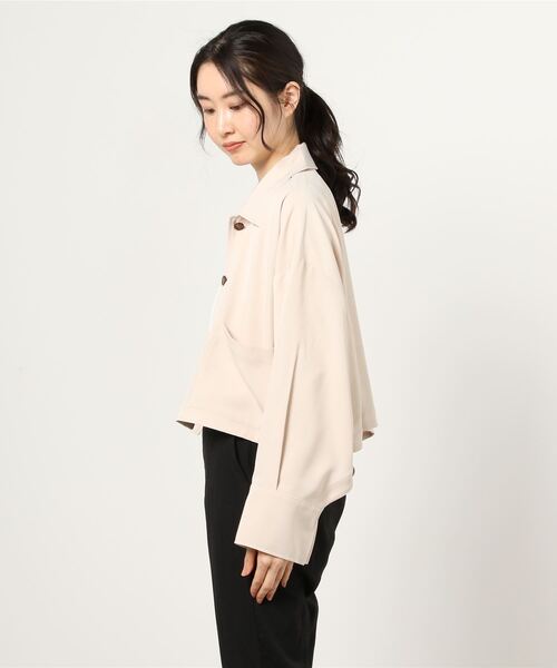 AS KNOW AS de base（アズノゥアズドゥバズ）の「曖昧だけど重要なＴＯＰＳ（その他アウター・レディース・ベージュ/ライトカーキ/ブラック・FREE）」の9枚目の写真