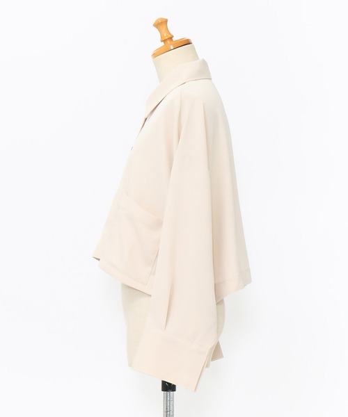 AS KNOW AS de base（アズノゥアズドゥバズ）の「曖昧だけど重要なＴＯＰＳ（その他アウター・レディース・ベージュ/ライトカーキ/ブラック・FREE）」の7枚目の写真