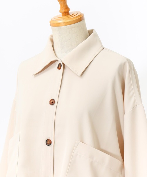 AS KNOW AS de base（アズノゥアズドゥバズ）の「曖昧だけど重要なＴＯＰＳ（その他アウター・レディース・ベージュ/ライトカーキ/ブラック・FREE）」の18枚目の写真