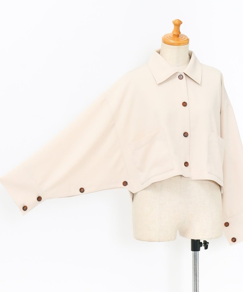 AS KNOW AS de base（アズノゥアズドゥバズ）の「曖昧だけど重要なＴＯＰＳ（その他アウター・レディース・ベージュ/ライトカーキ/ブラック・FREE）」の16枚目の写真