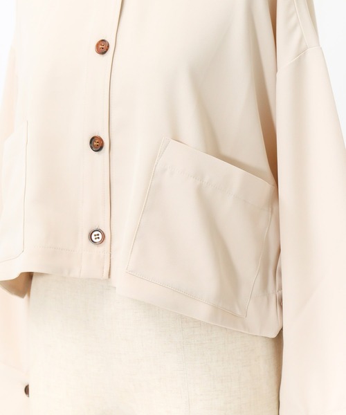 AS KNOW AS de base（アズノゥアズドゥバズ）の「曖昧だけど重要なＴＯＰＳ（その他アウター・レディース・ベージュ/ライトカーキ/ブラック・FREE）」の14枚目の写真