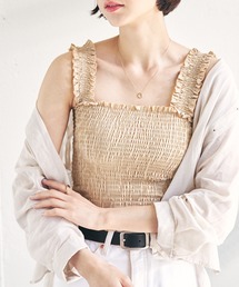 ECRIRE | シャーリングキャミ(キャミソール)