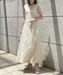 ワッフルマーメイドノースリーブワンピース(サーマルロングカットソーワンピース)