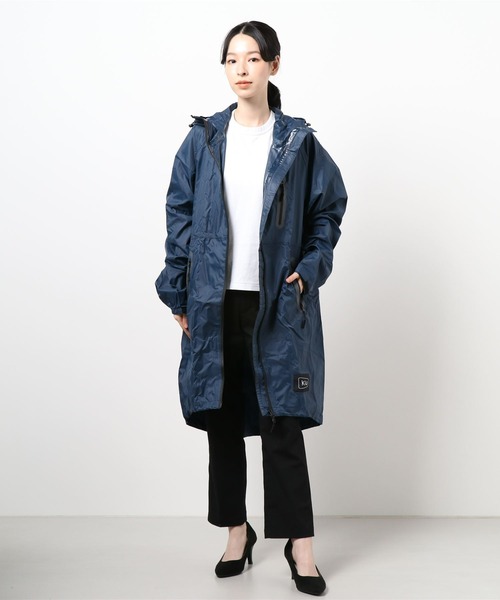 LBC（エルビーシー）の「KiU キウ レインジップアップ RAIN ZIPUP（レインコート/ポンチョ・レディース・ホワイト/ダークグリーン/パープル/ネイビー/オレンジ/ブラック・FREE）」の5枚目の写真