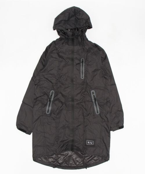 LBC（エルビーシー）の「KiU キウ レインジップアップ RAIN ZIPUP（レインコート/ポンチョ・レディース・ホワイト/ダークグリーン/パープル/ネイビー/オレンジ/ブラック・FREE）」の3枚目の写真