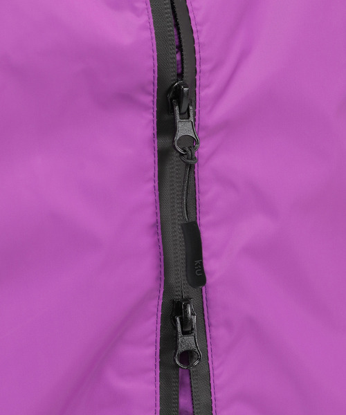 LBC（エルビーシー）の「KiU キウ レインジップアップ RAIN ZIPUP（レインコート/ポンチョ・レディース・ホワイト/ダークグリーン/パープル/ネイビー/オレンジ/ブラック・FREE）」の15枚目の写真