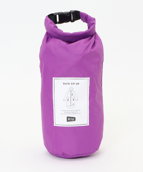 LBC（エルビーシー）の「KiU キウ レインジップアップ RAIN ZIPUP（レインコート/ポンチョ・レディース・ホワイト/ダークグリーン/パープル/ネイビー/オレンジ/ブラック・FREE）」の13枚目の写真
