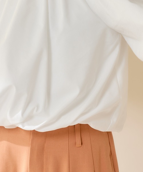 SHENERY（シーナリー）の「ボリュームショートブラウス（シャツ/ブラウス・レディース・グレー/オフホワイト・FREE）」の21枚目の写真