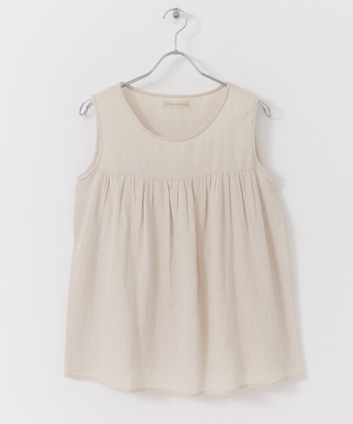 URBAN RESEARCH(アーバンリサーチ)の「楊柳ギャザーノースリーブブラウス(Tシャツ/カットソー・レディース・ブラック/オレンジ/アイボリー・FREE)」の11枚目の写真