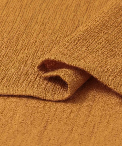 URBAN RESEARCH(アーバンリサーチ)の「楊柳ギャザーノースリーブブラウス(Tシャツ/カットソー・レディース・ブラック/オレンジ/アイボリー・FREE)」の6枚目の写真