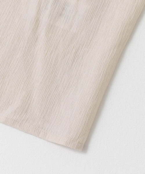 URBAN RESEARCH(アーバンリサーチ)の「楊柳ギャザーノースリーブブラウス(Tシャツ/カットソー・レディース・ブラック/オレンジ/アイボリー・FREE)」の5枚目の写真