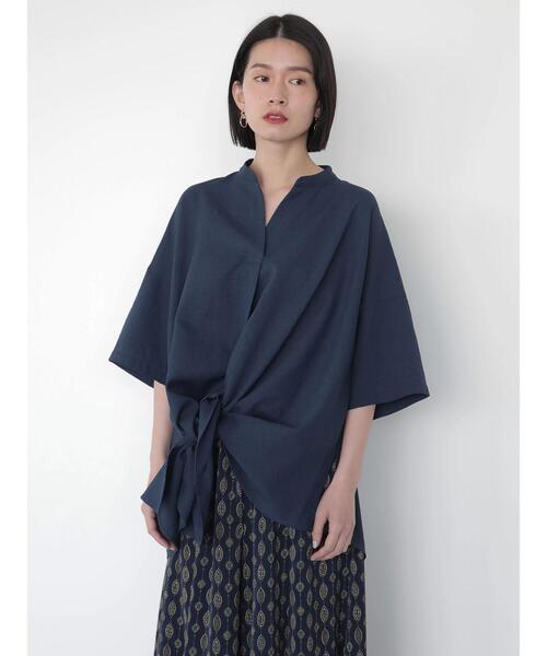 AMERICAN HOLIC(アメリカンホリック)の「リネンライクスキッパーイレヘムチュニック *〇(チュニック・レディース・チャコールグレー/ネイビー/ベージュ・FREE)」の7枚目の写真