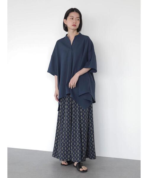 AMERICAN HOLIC(アメリカンホリック)の「リネンライクスキッパーイレヘムチュニック *〇(チュニック・レディース・チャコールグレー/ネイビー/ベージュ・FREE)」の18枚目の写真