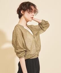 BEAUTY&YOUTH UNITED ARROWS | BY∴ シアーVネックニットカーディガン -ウォッシャブル-(カーディガン/ボレロ)