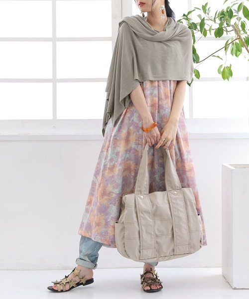 osharewalker（オシャレウォーカー）の「【廃盤】『ポリエステルツイルBIGトートバッグ』（トートバッグ・レディース・ブラック/グレイッシュブルー/グレー/レッド/カーキ・FREE）」の15枚目の写真