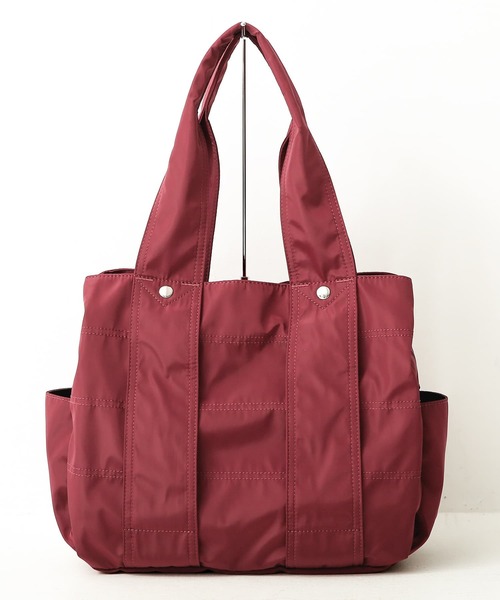 osharewalker（オシャレウォーカー）の「【廃盤】『ポリエステルツイルBIGトートバッグ』（トートバッグ・レディース・ブラック/グレイッシュブルー/グレー/レッド/カーキ・FREE）」の12枚目の写真