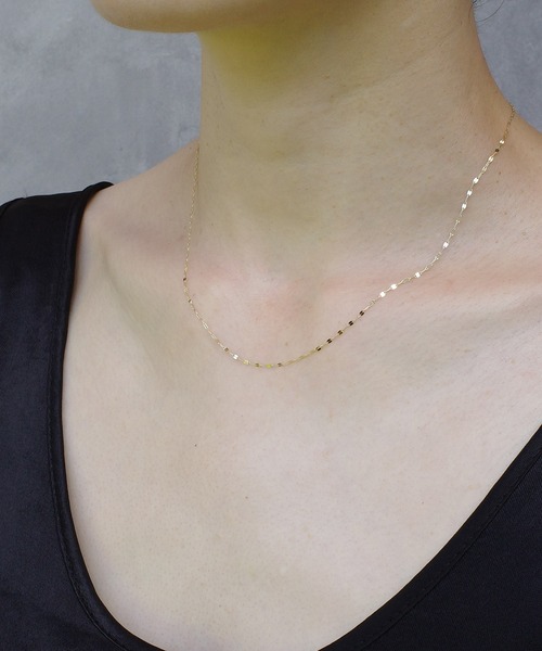 ISOLATION（アイソレーション）の「【ISOLATION / アイソレーション】 K10YG Petal chain Necklace / ペタルチェーンネックレス（ネックレス・レディース・ゴールド・40cm）」の6枚目の写真