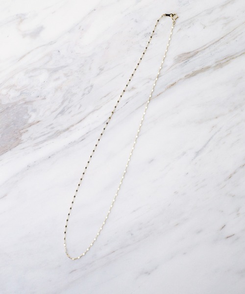 ISOLATION（アイソレーション）の「【ISOLATION / アイソレーション】 K10YG Petal chain Necklace / ペタルチェーンネックレス（ネックレス・レディース・ゴールド・40cm）」の15枚目の写真