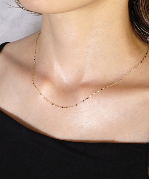 ISOLATION（アイソレーション）の「【ISOLATION / アイソレーション】 K10YG Petal chain Necklace / ペタルチェーンネックレス（ネックレス・レディース・ゴールド・40cm）」の20枚目の写真