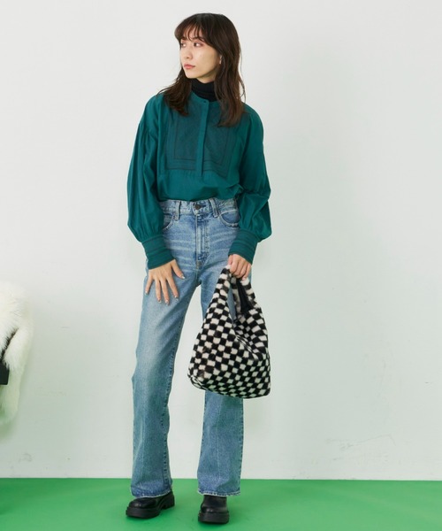 Auntie Rosa Holiday(アンティローザホリデー)の「スクエア刺繍ブラウス(シャツ/ブラウス・レディース・ブラック/ブルー/グリーン・FREE)」の14枚目の写真