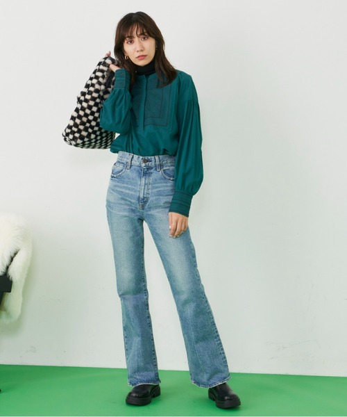 Auntie Rosa Holiday(アンティローザホリデー)の「スクエア刺繍ブラウス(シャツ/ブラウス・レディース・ブラック/ブルー/グリーン・FREE)」の15枚目の写真