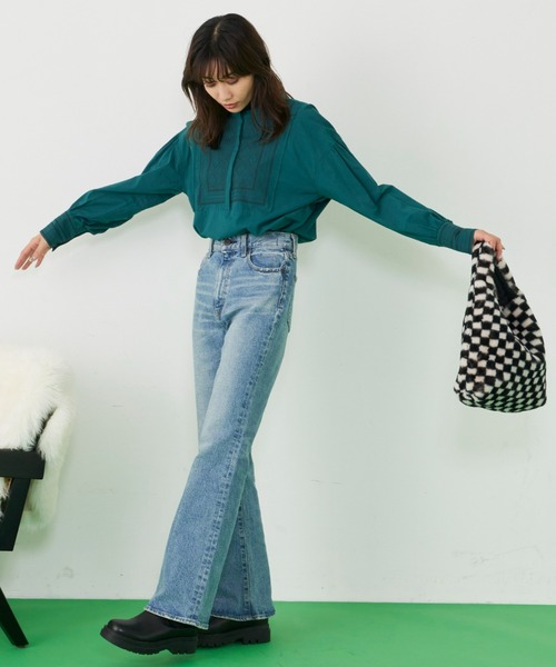 Auntie Rosa Holiday(アンティローザホリデー)の「スクエア刺繍ブラウス(シャツ/ブラウス・レディース・ブラック/ブルー/グリーン・FREE)」の16枚目の写真