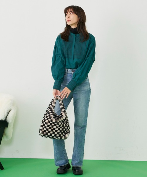 Auntie Rosa Holiday(アンティローザホリデー)の「スクエア刺繍ブラウス(シャツ/ブラウス・レディース・ブラック/ブルー/グリーン・FREE)」の18枚目の写真