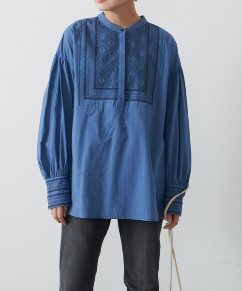 Auntie Rosa Holiday(アンティローザホリデー)の「スクエア刺繍ブラウス(シャツ/ブラウス・レディース・ブラック/ブルー/グリーン・FREE)」の19枚目の写真