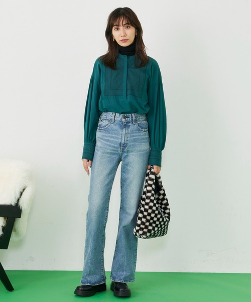 Auntie Rosa Holiday(アンティローザホリデー)の「スクエア刺繍ブラウス(シャツ/ブラウス・レディース・ブラック/ブルー/グリーン・FREE)」の13枚目の写真