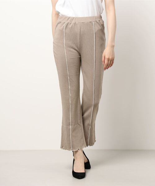 ehka sopo（エヘカソポ）の「配色メローカットパンツ（その他パンツ・レディース・グリーン/キナリ/ベージュ/ブルー・ﾌﾘ-）」の15枚目の写真