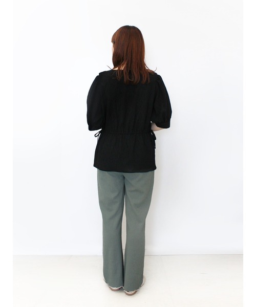 ehka sopo（エヘカソポ）の「配色メローカットパンツ（その他パンツ・レディース・グリーン/キナリ/ベージュ/ブルー・ﾌﾘ-）」の20枚目の写真