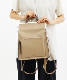 SAC | 角シボ合皮口金リュック  SAC unit(バックパック/リュック)